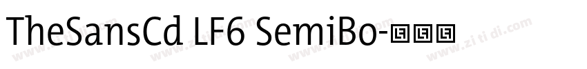 TheSansCd LF6 SemiBo字体转换